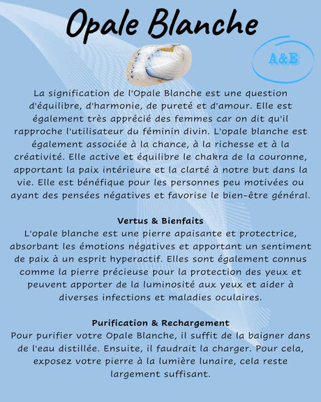 Descriptive Cards -Precious Stones & Crystals -White Opal