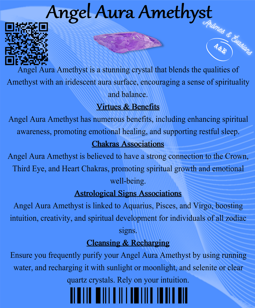 Descriptive Cards -Precious Stones & Crystals -Angel Aura Amethyst