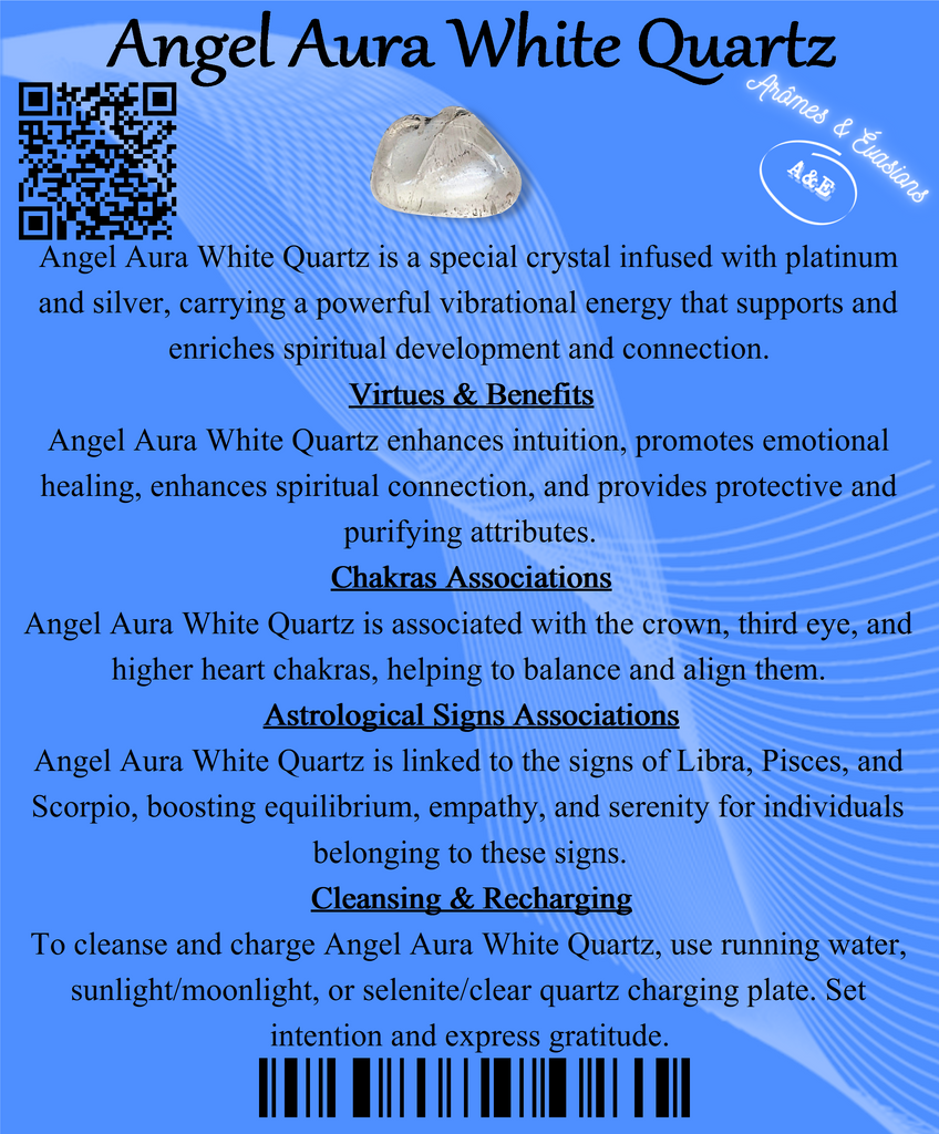 Descriptive Cards -Precious Stones & Crystals -Angel Aura White Quartz