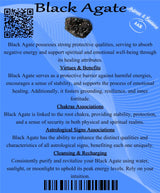 Descriptive Cards - Precious Stones & Crystals - Black Agate