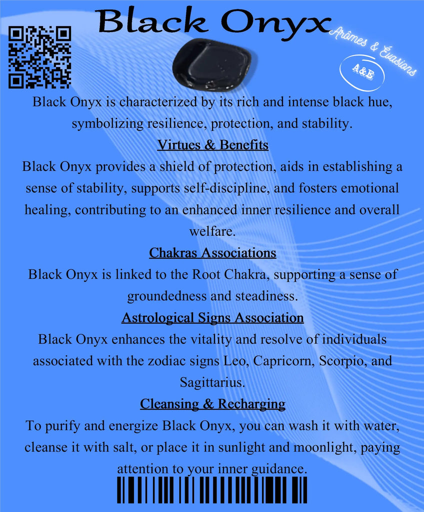 Descriptive Cards -Precious Stones & Crystals -Black Onyx