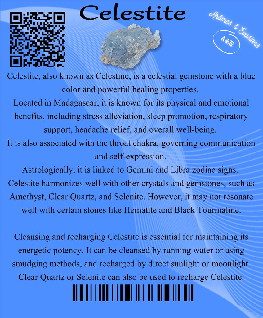 Descriptive Cards -Precious Stones & Crystals -Celestine