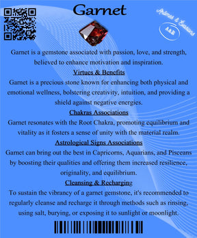 Descriptive Cards - Precious Stones & Crystals - Garnet