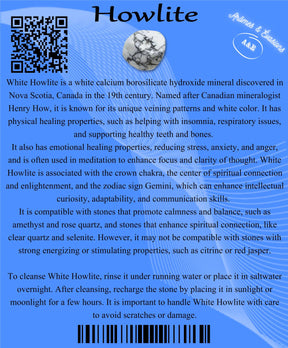 Descriptive Cards - Precious Stones & Crystals - Howlite