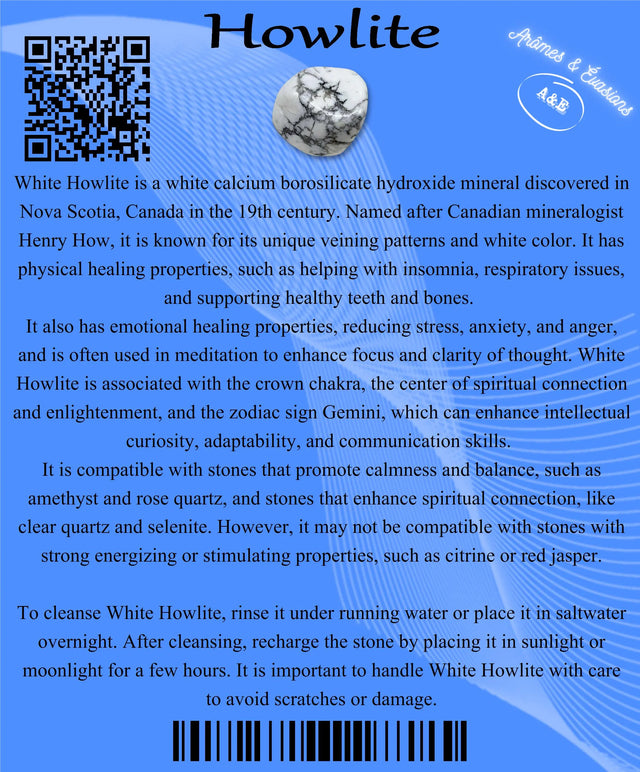 Descriptive Cards - Precious Stones & Crystals - Howlite