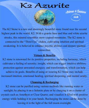 Descriptive Cards - Precious Stones & Crystals - K2 Azurite
