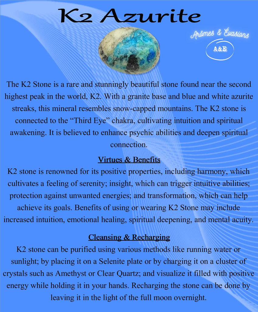 Descriptive Cards -Precious Stones & Crystals -K2 Azurite