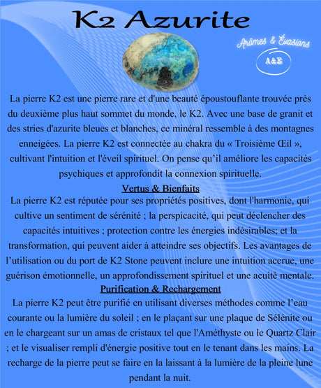 Descriptive Cards - Precious Stones & Crystals - K2 Azurite