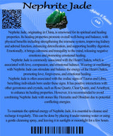 Descriptive Cards - Precious Stones & Crystals - Nephrite Jade