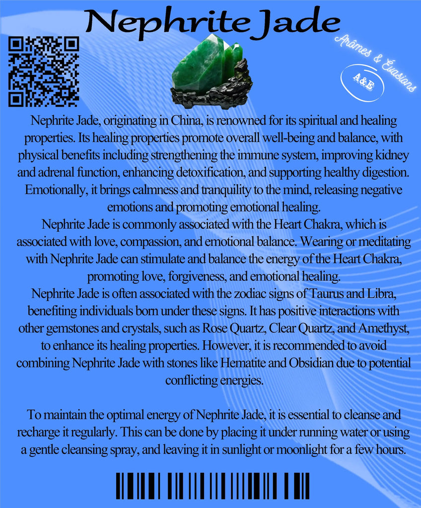 Descriptive Cards -Precious Stones & Crystals -Nephrite Jade