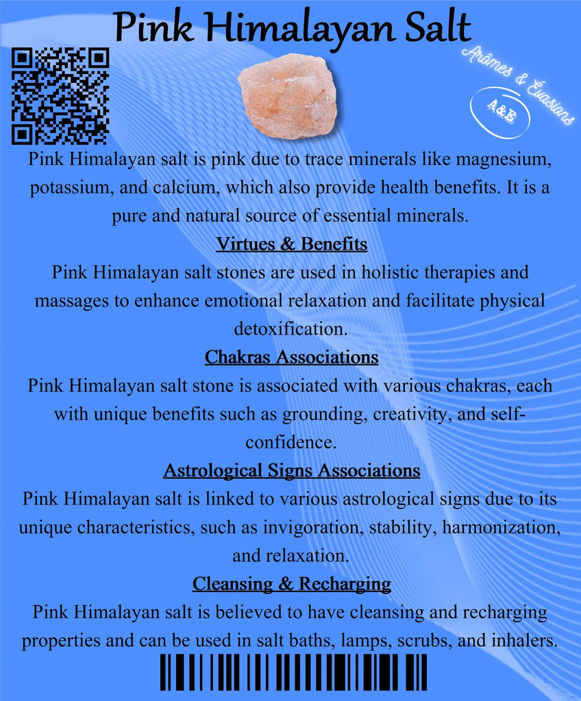 Descriptive Cards -Precious Stones & Crystals -Pink Himalayan Salt