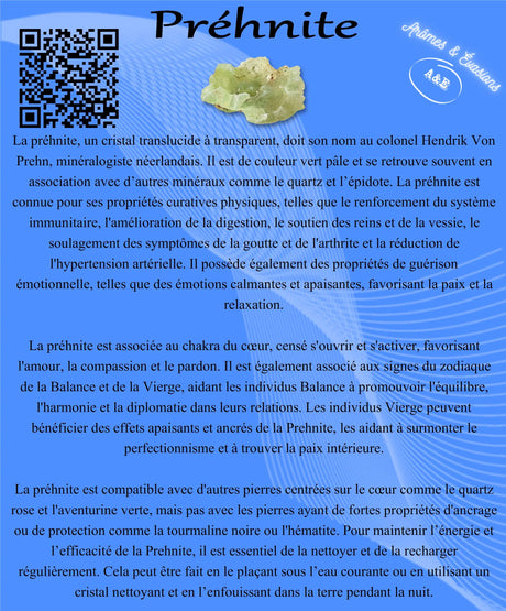 Descriptive Cards - Precious Stones & Crystals - Prehnite