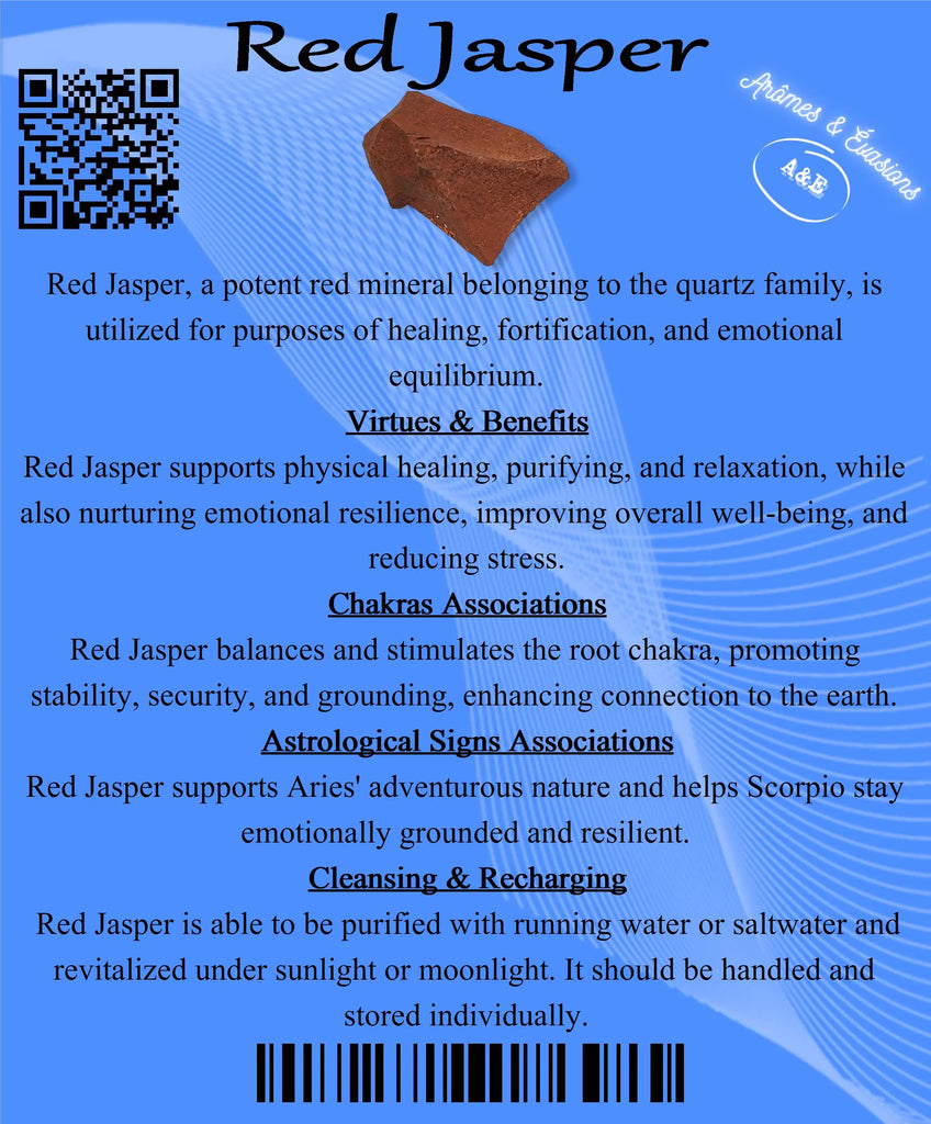 Descriptive Cards -Precious Stones & Crystals -Red Jasper