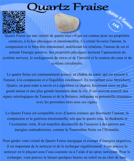 Descriptive Cards -Precious Stones & Crystals -Strawberry Quartz