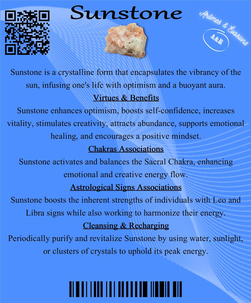 Descriptive Cards -Precious Stones & Crystals -Sunstone