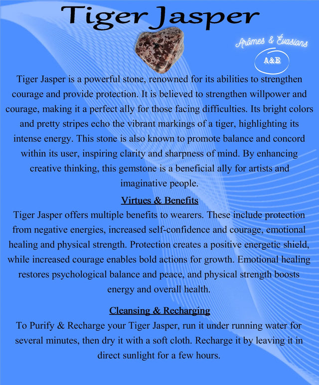 Descriptive Cards -Precious Stones & Crystals -Tiger Jasper
