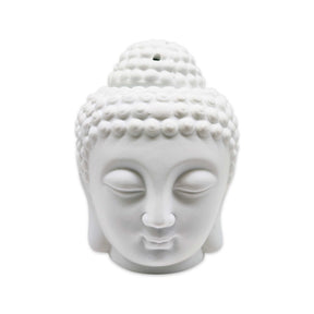 Diffuser -Oil & Wax Warmer -Ceramic -White Buddha Head