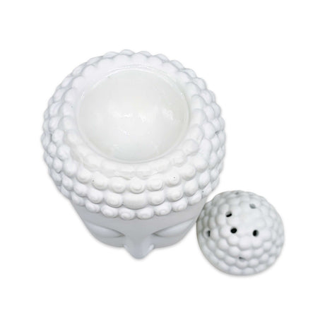 Diffuser -Oil & Wax Warmer -Ceramic -White Buddha Head
