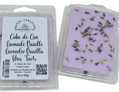 Scented Wax Melts Tarts Cubes - Lavender Vanilla