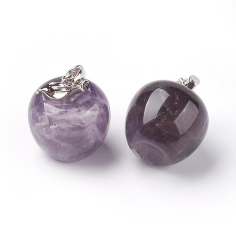 Necklace - Amethyst - Apple Shape