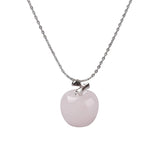 Necklace - Rose Quartz - Apple Shape
