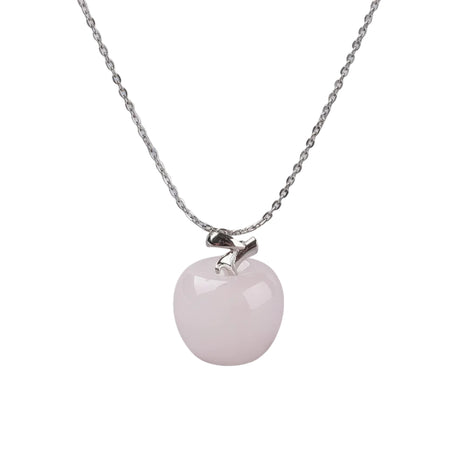 Necklace - Rose Quartz - Apple Shape