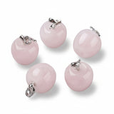 Necklace - Rose Quartz - Apple Shape