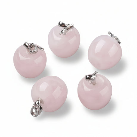 Necklace - Rose Quartz - Apple Shape