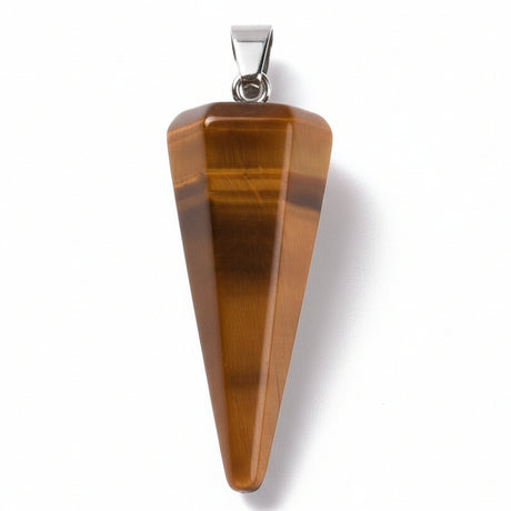 Necklace - Tiger Eye - Cone Shape