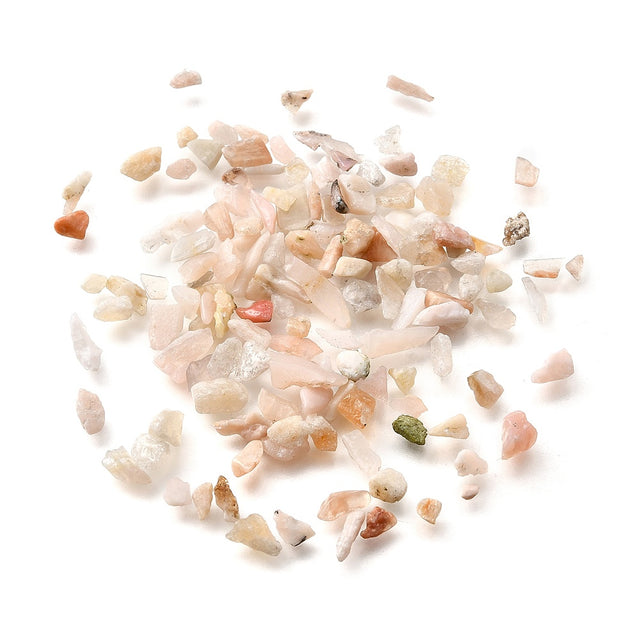 Stone - Tumbled Chips - Pink Opal - 3 to 5mm