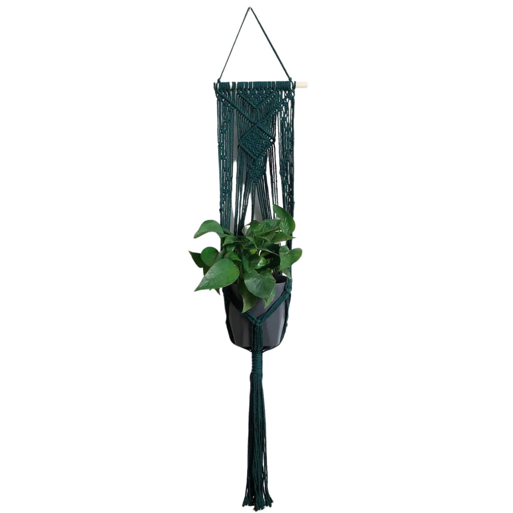 Home Decor -Plants Hanging Pots Holder -Macrame -Green