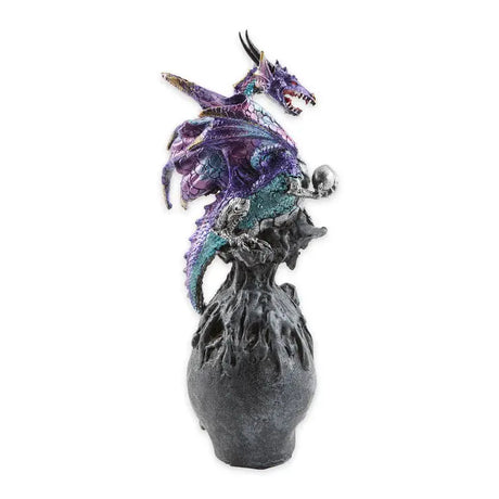 Home Decor -Statue -Mystical Dragon & Skull
