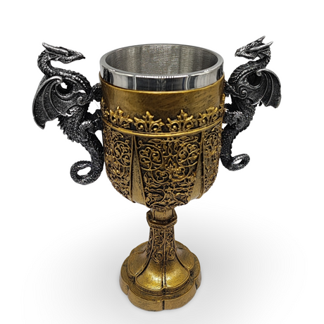 Home Decor -Chalice -Double Dragon