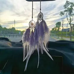 Home Decor -Dreamcatcher -Extra Small -Gray Feather