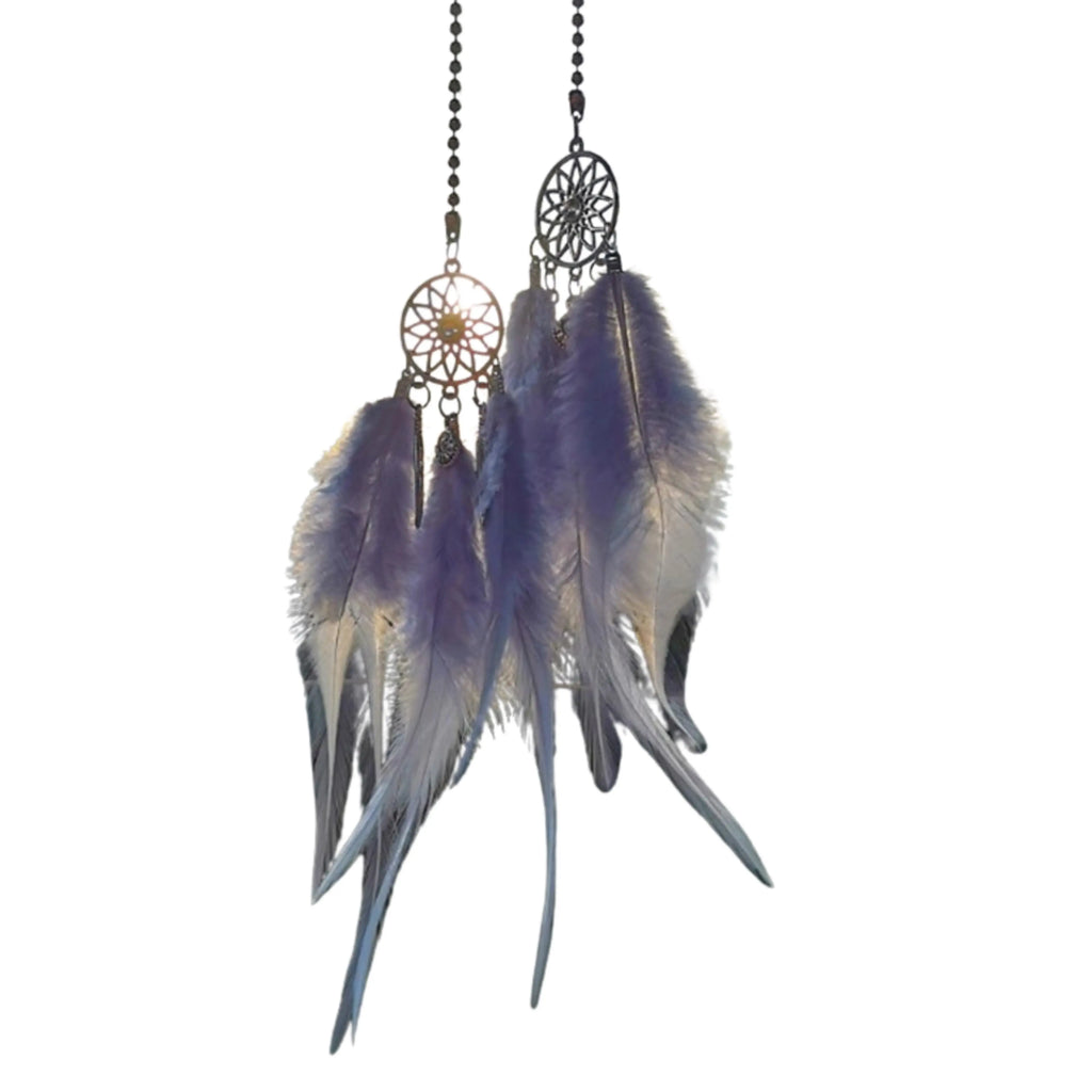 Home Decor -Dreamcatcher -Extra Small -Gray Feather