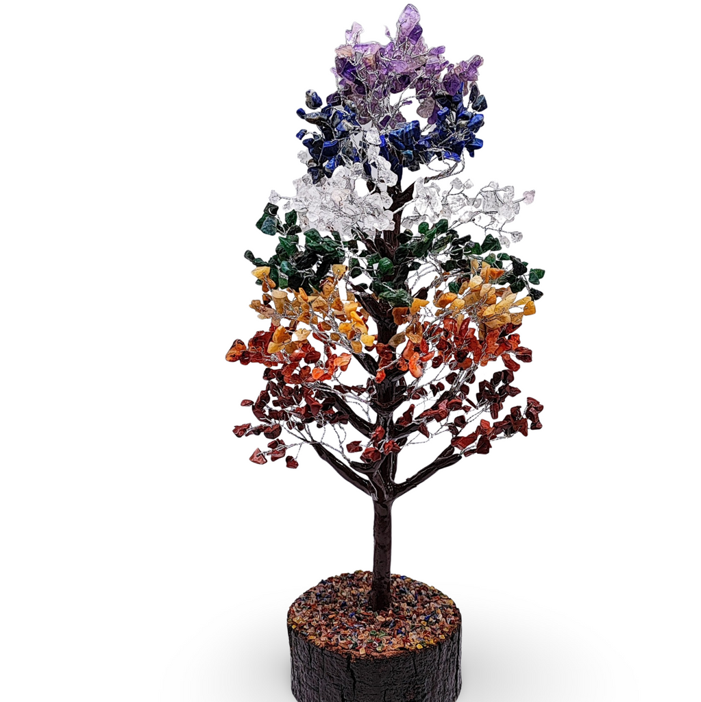 Home Decor -Gem Tree -7 Chakras -18" to 19"H