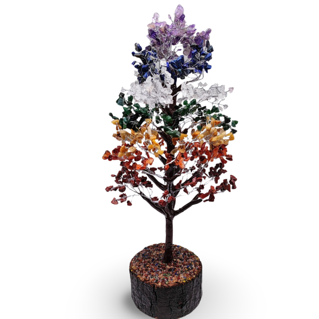 Home Decor -Gem Tree -7 Chakras -18" to 19"H