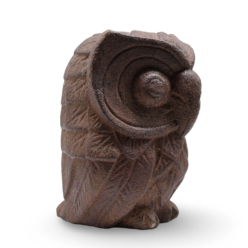 Home Decor - Spirit Animal - Owl - Volcanic Stone Statut - 6"