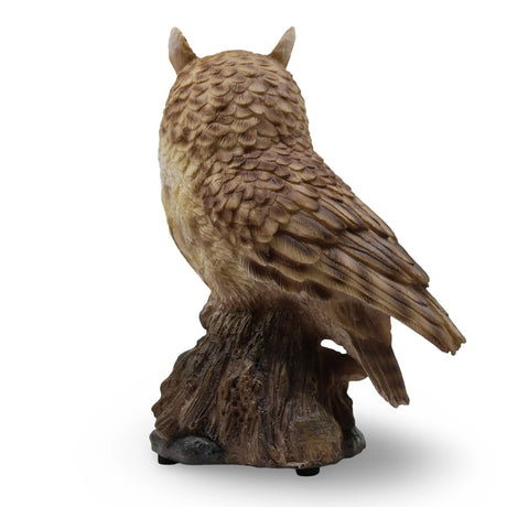 Home Decor - Spirit Animal - Singing Motion Activated - Owl On Stump