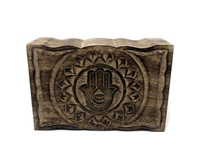 Home Decor -Wood Box -Hamsa