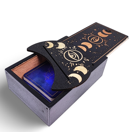 Home Decor -Wood Box -Tarot Card Storage & Display
