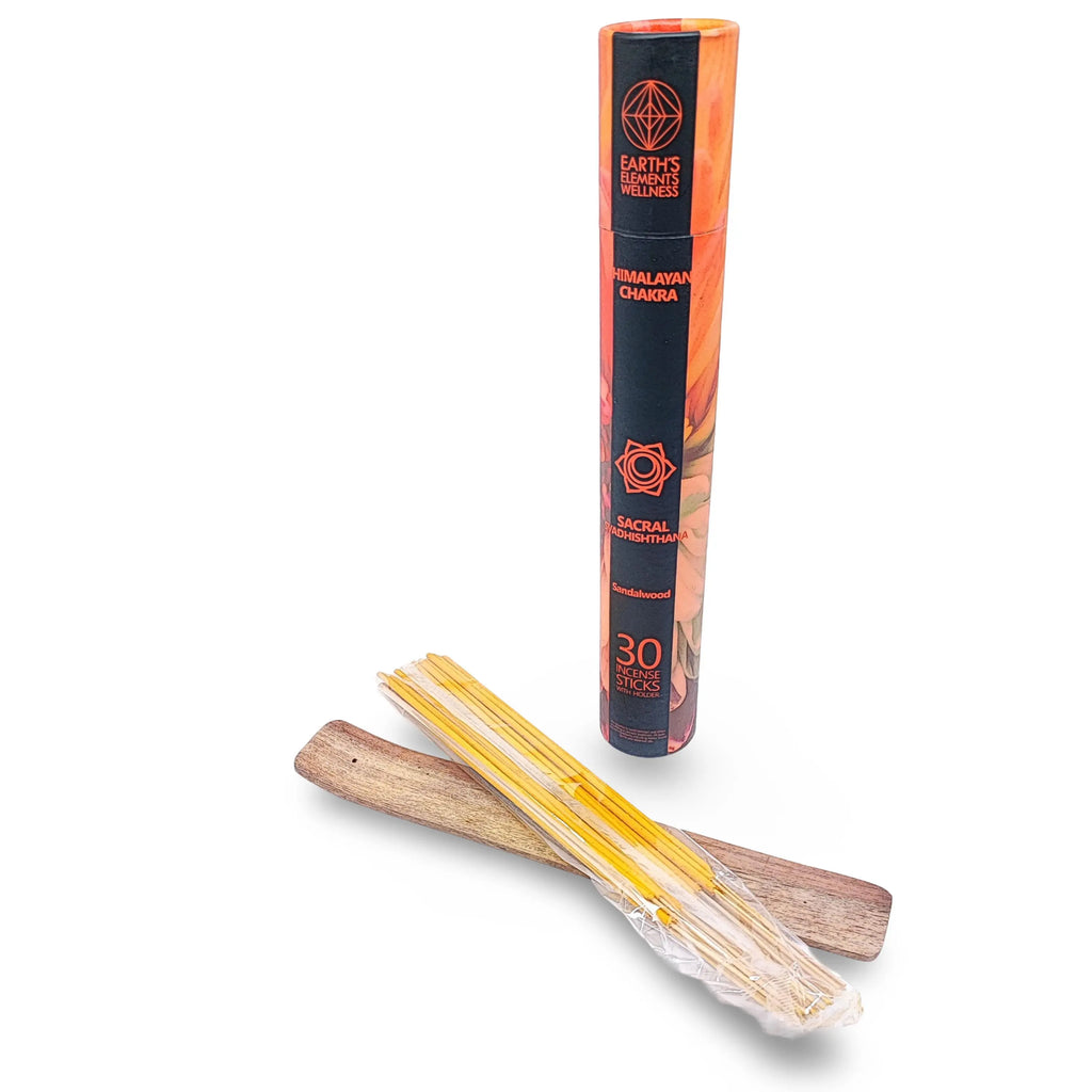 Incense Box Set -Himalayan Chakra Incense Sticks Sacral Chakra - Sandalwood