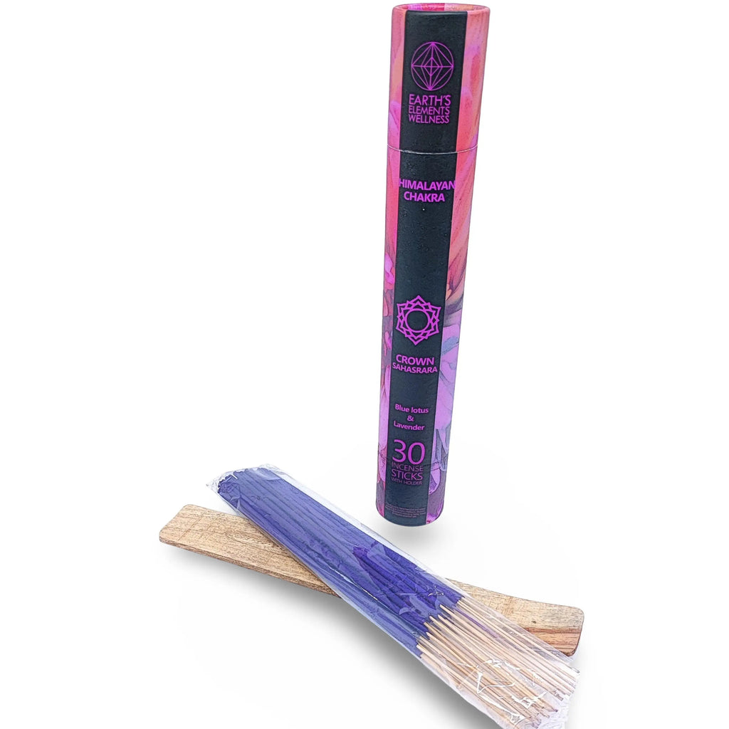 Incense Box Set -Himalayan Chakra Incense Sticks Crown Chakra - Blue Lotus & Lavender