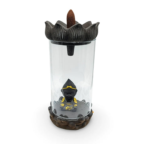 Incense Burner -Backflow -Ceramic -Lotus Flower & Buddha