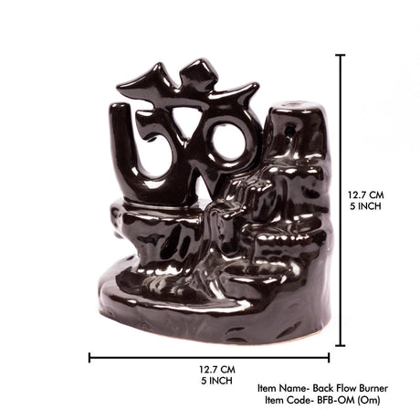 Incense Burner - Backflow Cone - Ceramic - OM