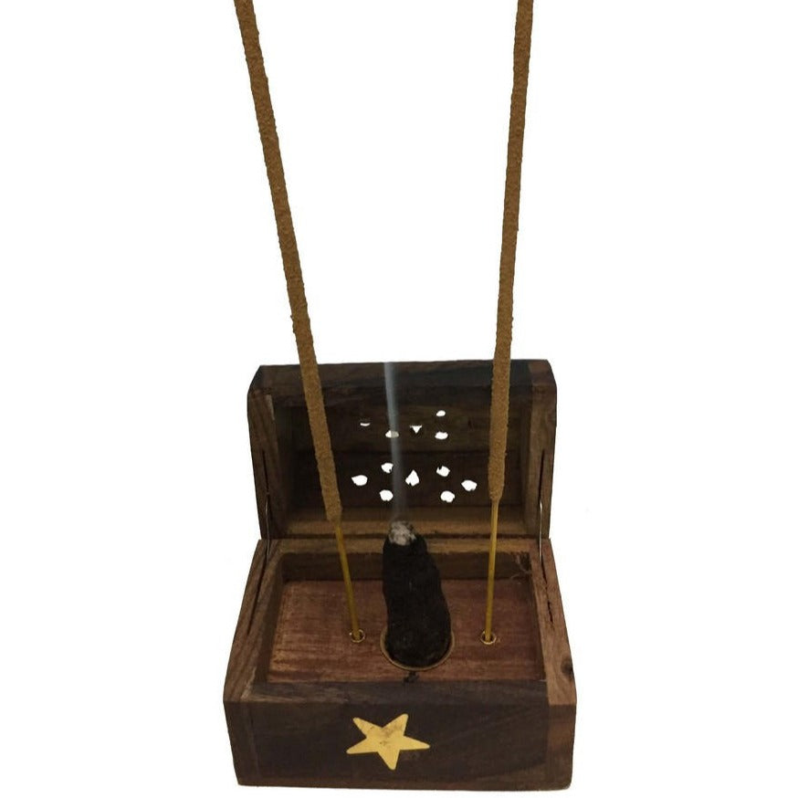 Incense Burner -Cones & Sticks -Wooden Small Box -Mixed Designs