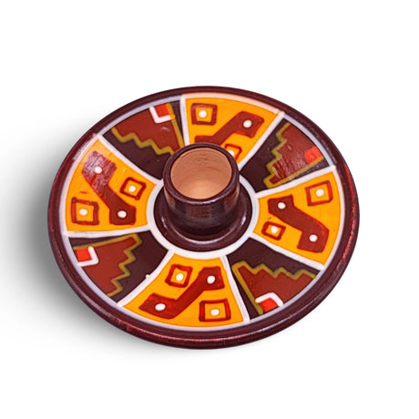 Incense Burner -Palo Santo -Peruvian Inca -Ceramic Dish
