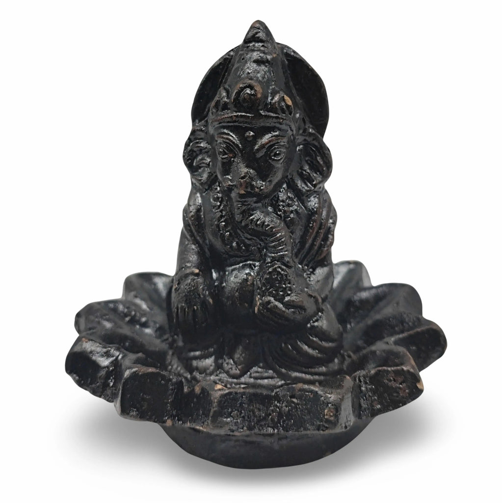 Incense Burner -Stick Holder -Ganesha with Lotus -Sticks -Aromes Evasions