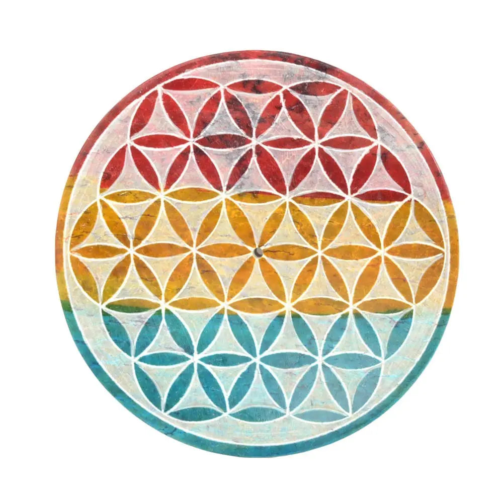 Incense Burner - Flower Of Life - 4"