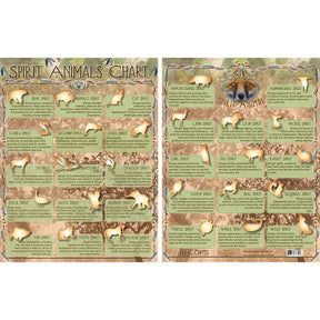 Laminated Descriptive Charts - Spirit Animals